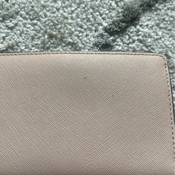 Michael Kors pink leather wallet card holder snap button coin pocket - Picture 5 of 11